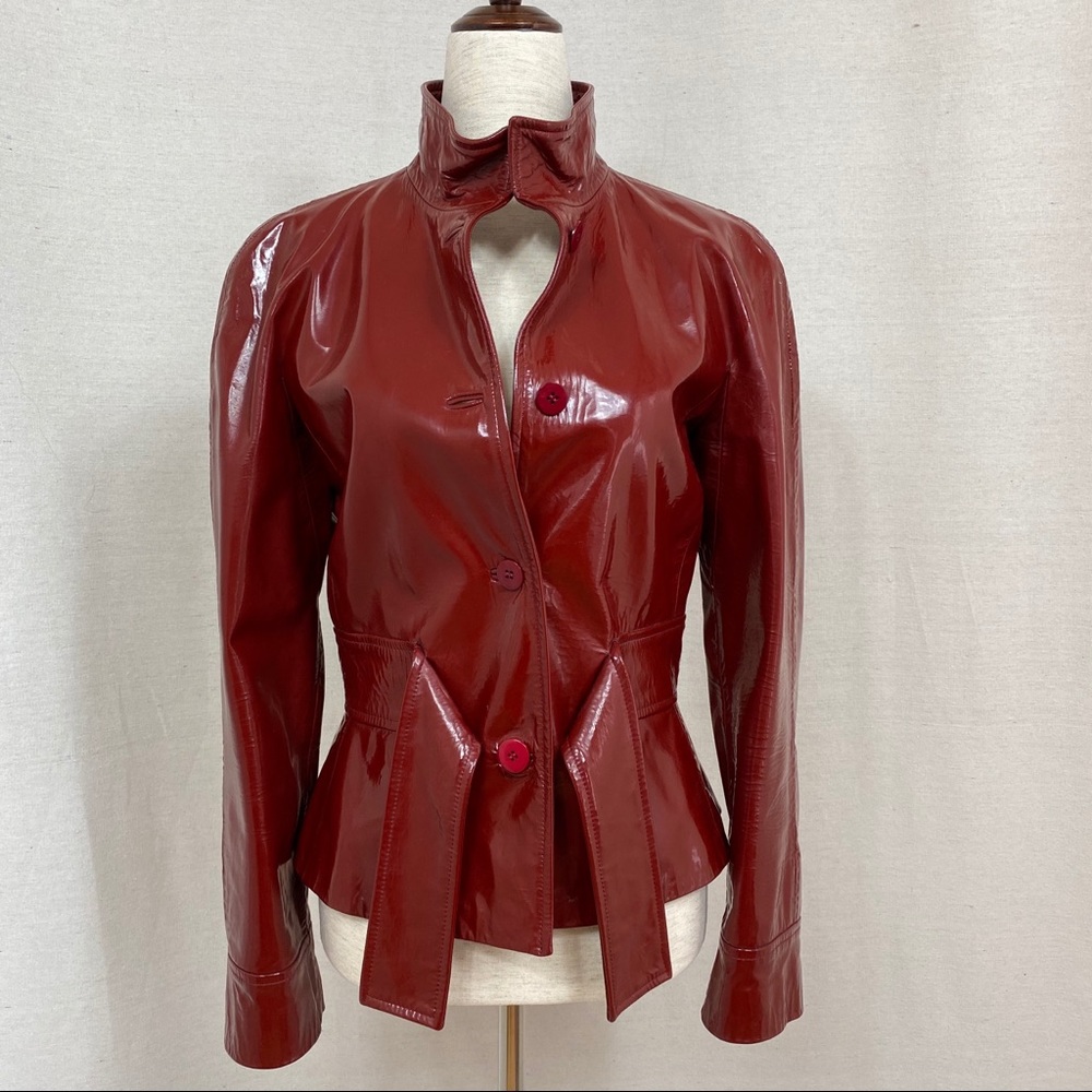 Valentino Authentic Vintage Red Leather Jacket